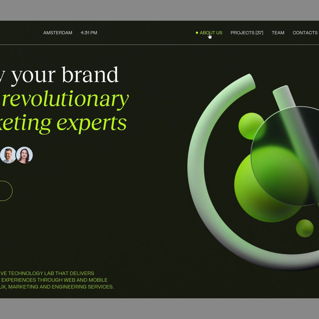 Web design portfolio for Tysa Agency created by Cullinan Software showcasing a sleek, modern interface.